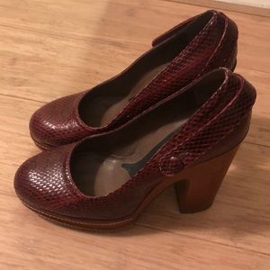 Marni reptile high platforms size 36